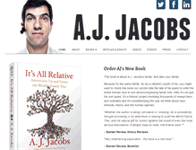 Tablet Screenshot of ajjacobs.com